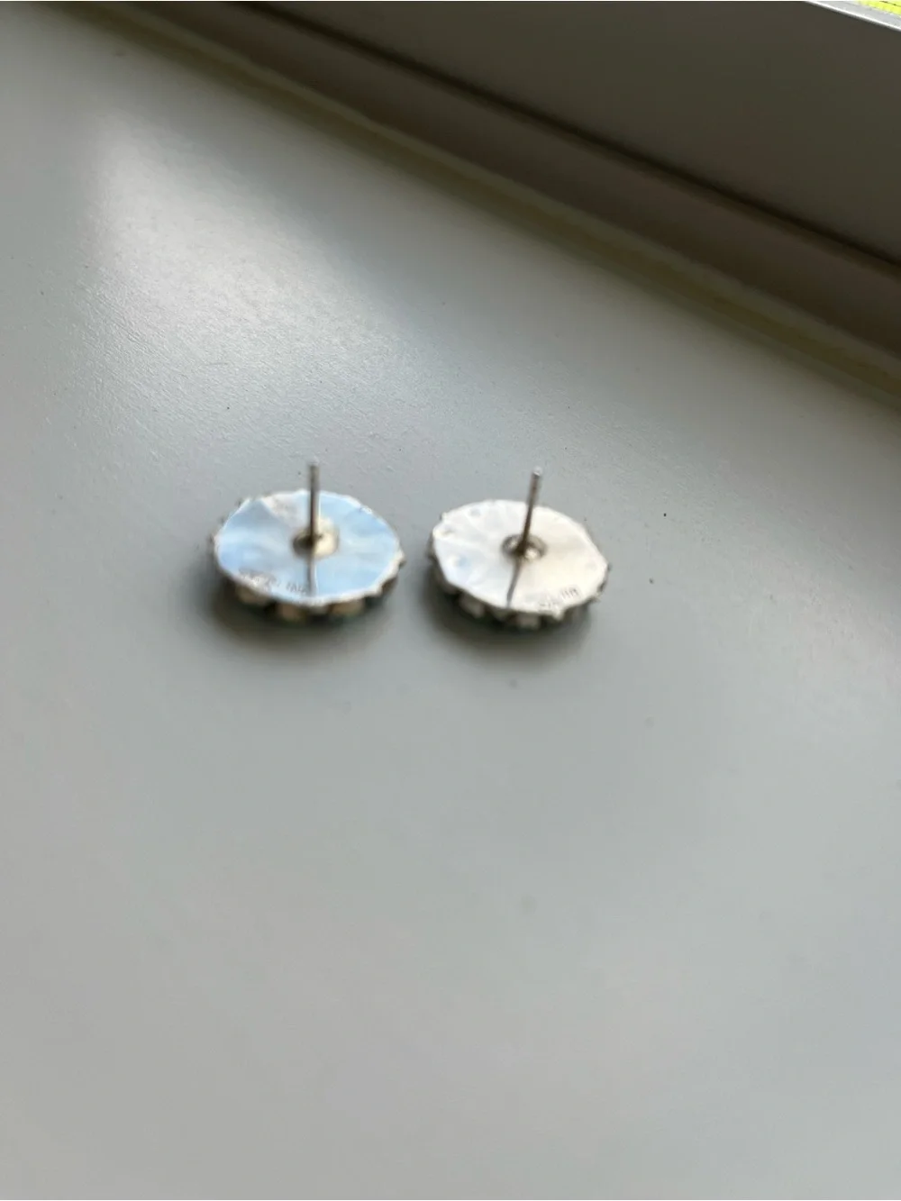 Navajo Opal Cluster Earrings - Picture 8 of 9